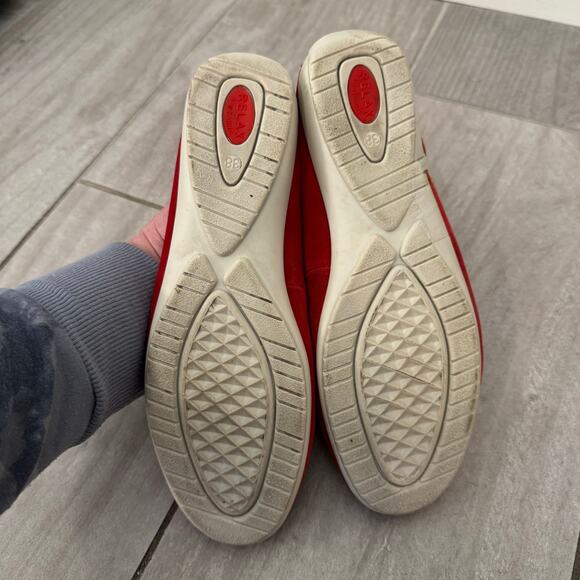 Unity In Diversity Red Suede Ballet Comfort Shoe Womens Size 38/ US 7/7.5 - Picture 5 of 11